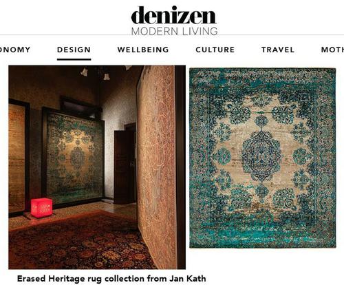 The Denizen Feature Rug Designer Jan Kath section