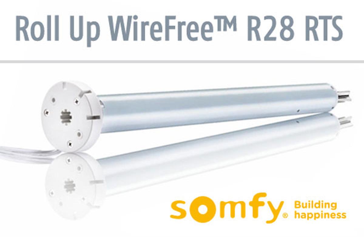 Somfy Roll Up 28 Wirtefree RTS Li-ion Motor