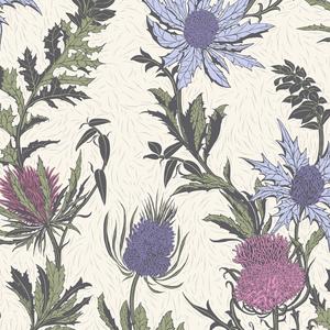 Thistle - Lilac & Cerise On White image
