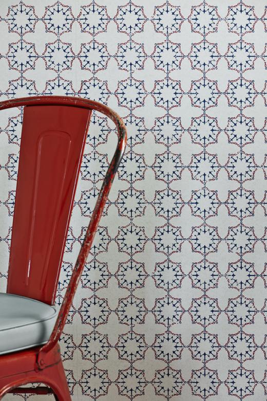 Anchor Tile - Red / White / Blue image