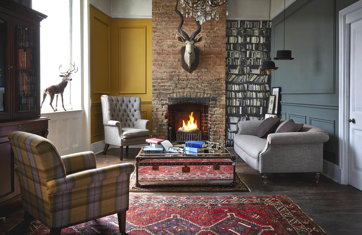 Genuine Fake Bookshelf Deborah Bowness Wallpaper Enquire Today