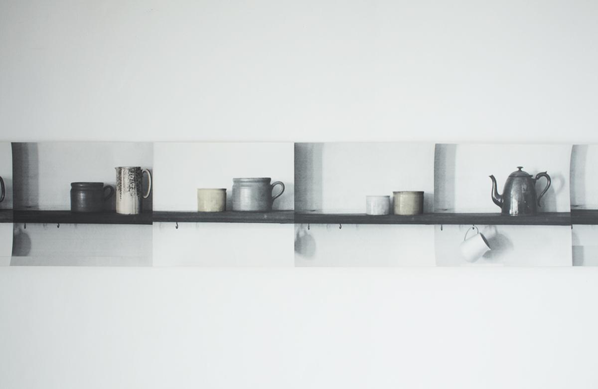 BricaBrac Shelves Border Deborah Bowness Wallpaper Enquire