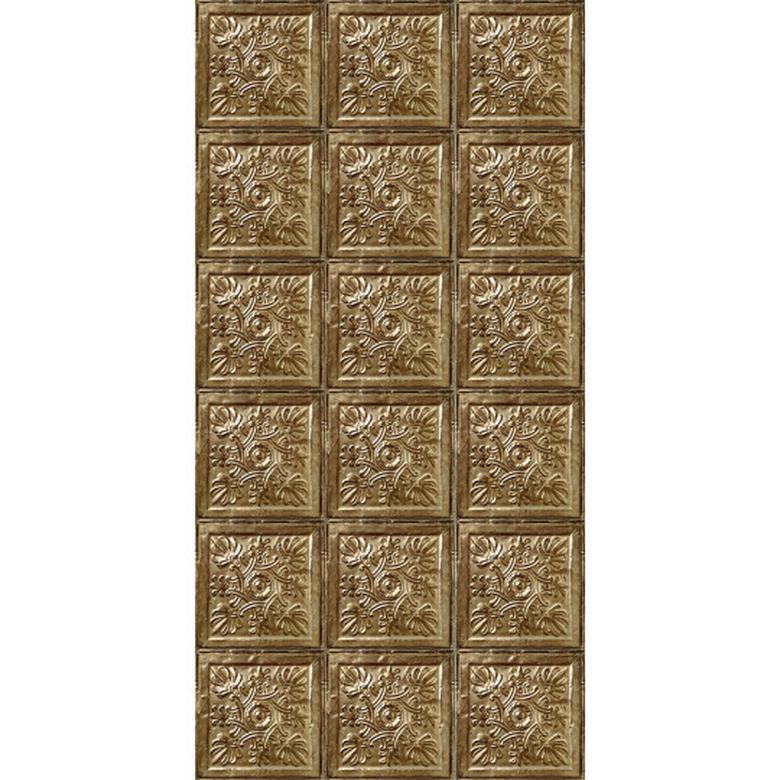 Antique gold tin tiles image