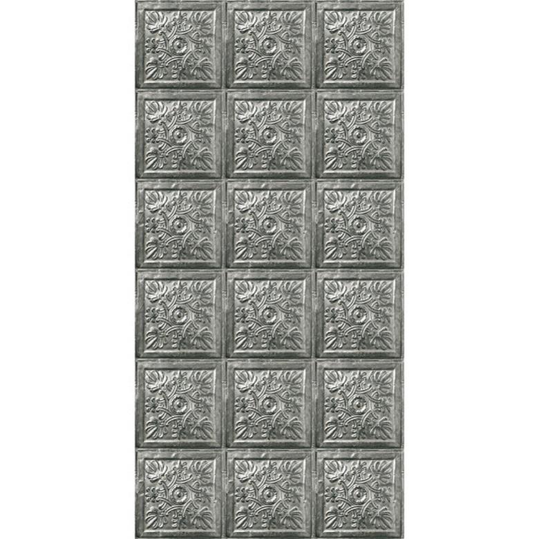 Antique silver tin tiles image