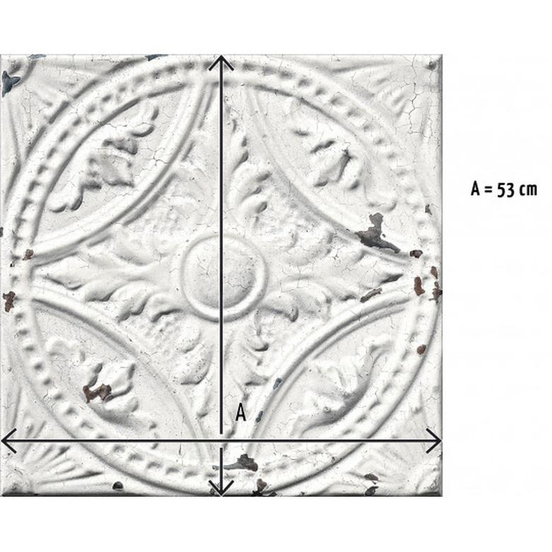 Antique white tin tiles image