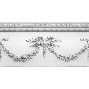 Grey romantic mouldings frieze image