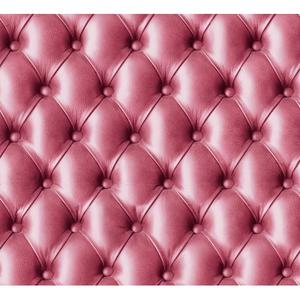 Pink tufted leather image