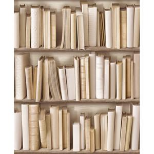 Ivory bookshelves image