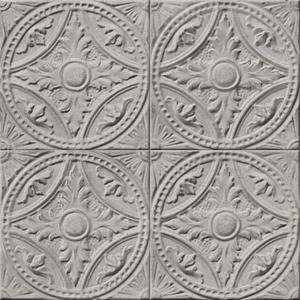 Tin Tiles Medallion - Grey image