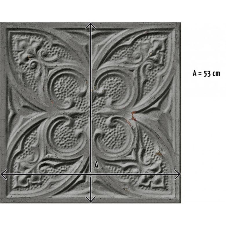 Antique mid-grey tin tiles image