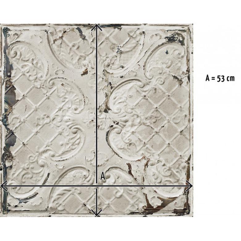 Antique off-white tin tiles image