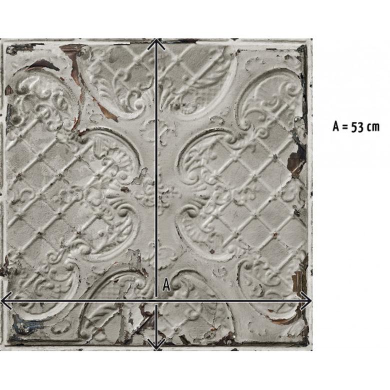Antique light grey tin tiles image