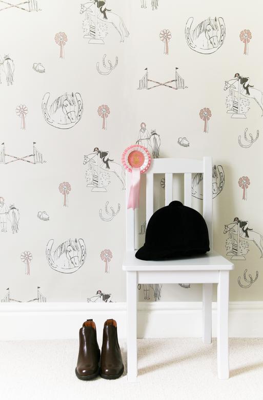 Horse Tales - Cream & Pink image