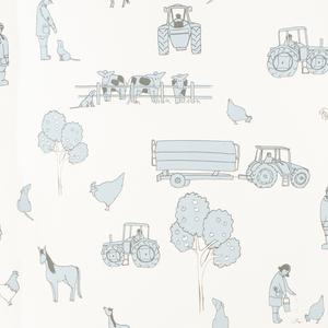 Cluck A Doodle Farm - Cream & Blue image