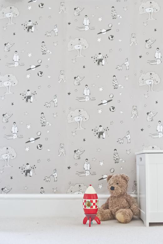 Once Upon A Star - Slate Grey & White image