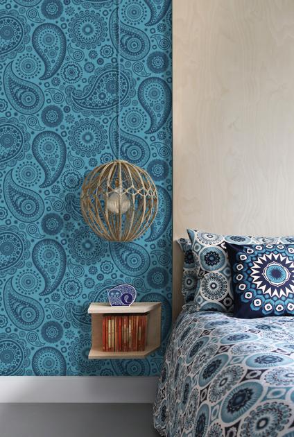 Paisley Crescent by Mini Moderns - Tangerine Dream - Wallpaper - AZDPT019TD