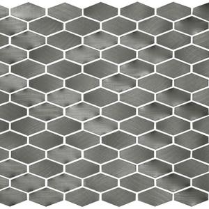 Aluminium Hex 40 - Cromo Mosaic image