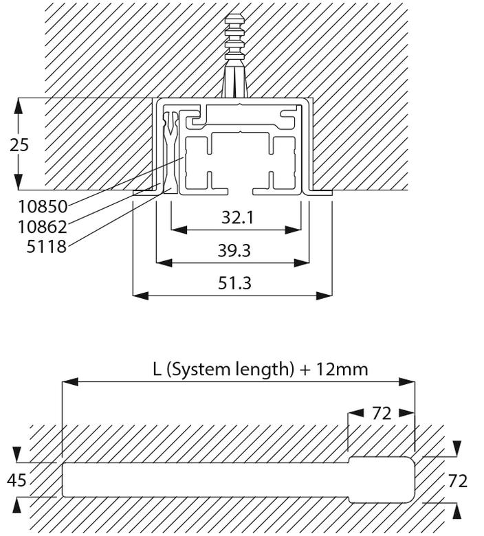 Recessed Curtain Track Systems image