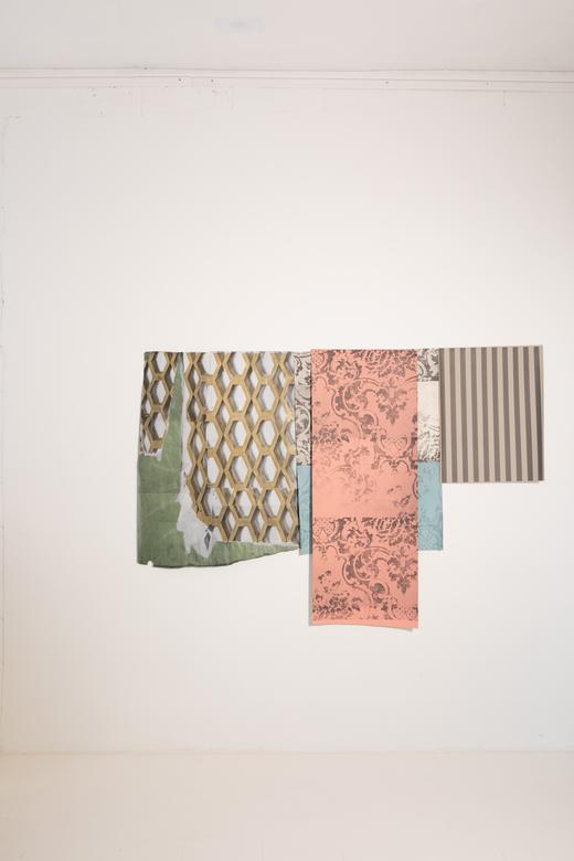 Faded Damask Collage - (4 Pieces) image