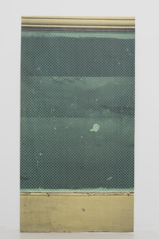 Polka Dot Panel - Green / Yellow image