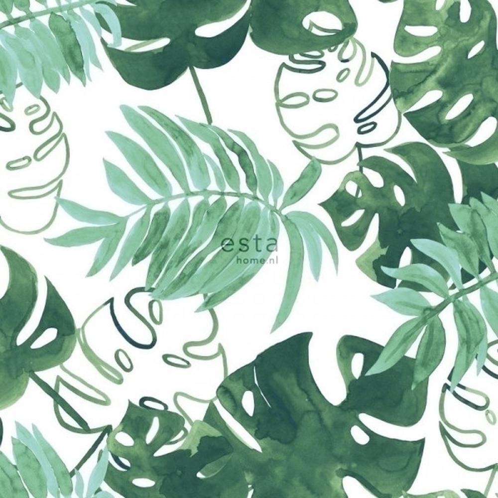 Tropical jungle leaves Wallpaper NZ Esta Home Artisan