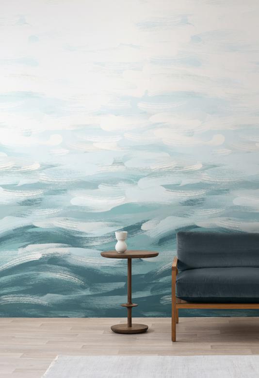 La Colorscape - Seascape Mural - Turquoise - Turquoise image