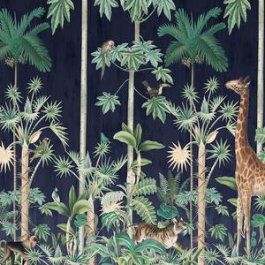 Giraffe'S Stroll - Nightfall image