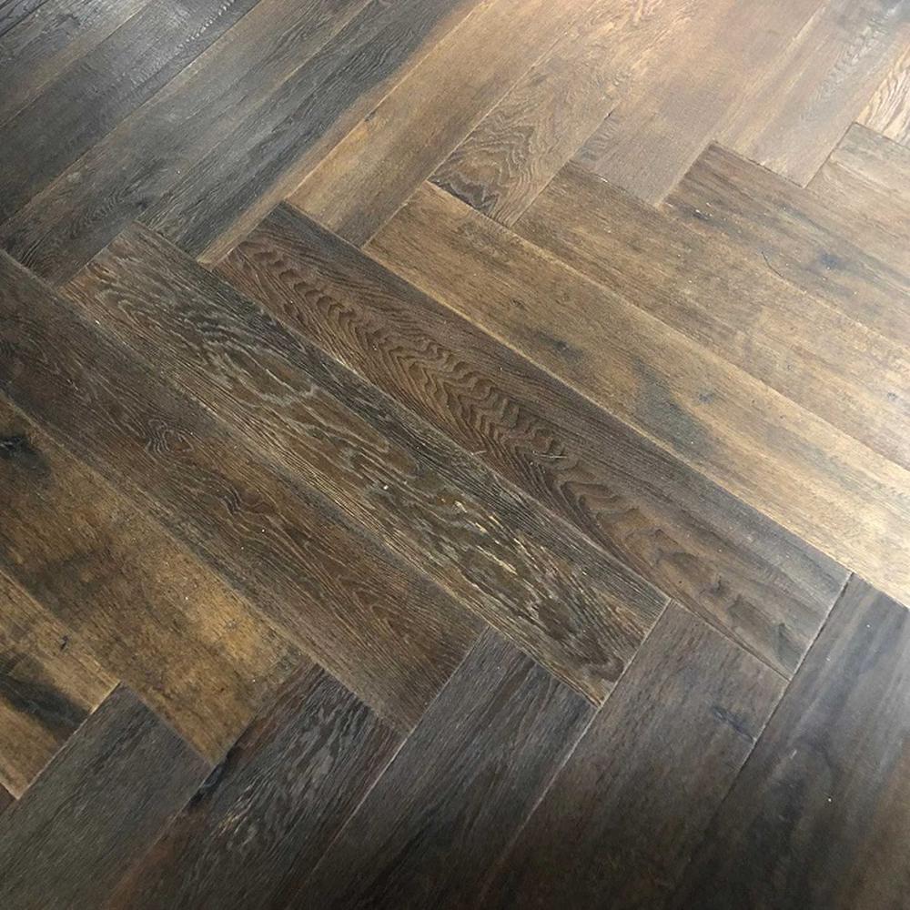 Carbonised Herringbone Timber Flooring Artisan Timber Hardwood Flooring