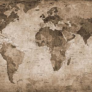 World Map - Brown image