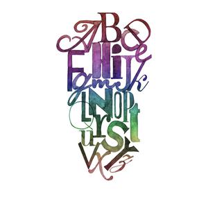 Ink Letters - Rainbow image