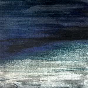 River Metallic Weave - Deep Blue image