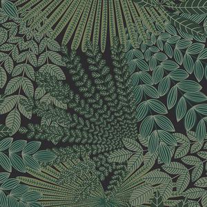 Velvet Leaves - Green, Black image