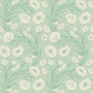 Poppy Flow - Mint Green And White Yellow image