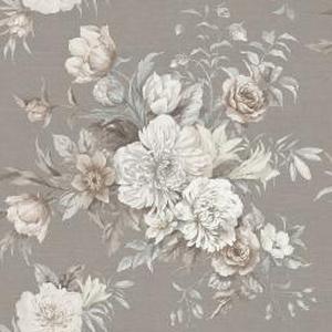 Floral Charm - Brown, Beige, Cream, White, Grey image